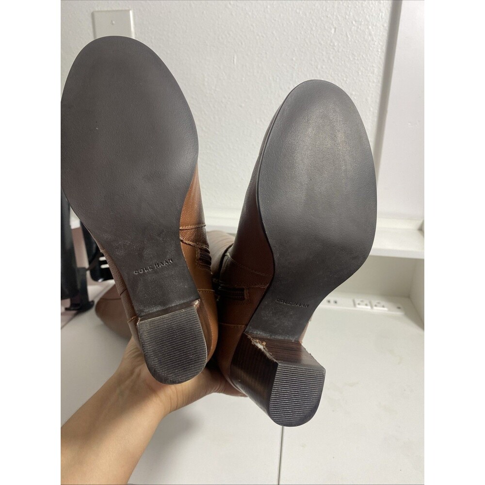 Cole Haan 'Hinckley Boot II' Knee High Sequoia Brown Leather Size 6.5 w01146 - Picture 10 of 16